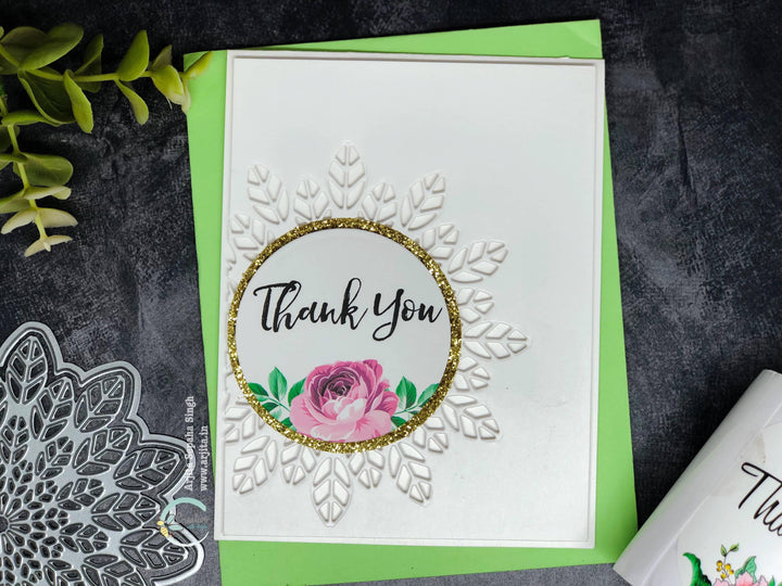 Altenew Stamp & Die Bundle Leaf Medallion Stamp & Die Bundle