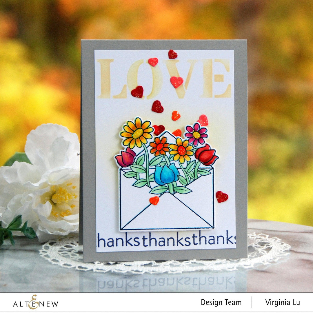 Altenew Stamp & Die Bundle Letter Flowers Stamp & Die Bundle