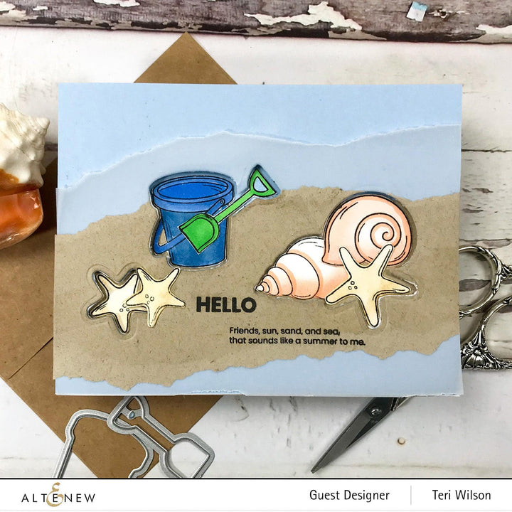 Altenew Stamp & Die Bundle Mini Seashells Stamp & Die Bundle