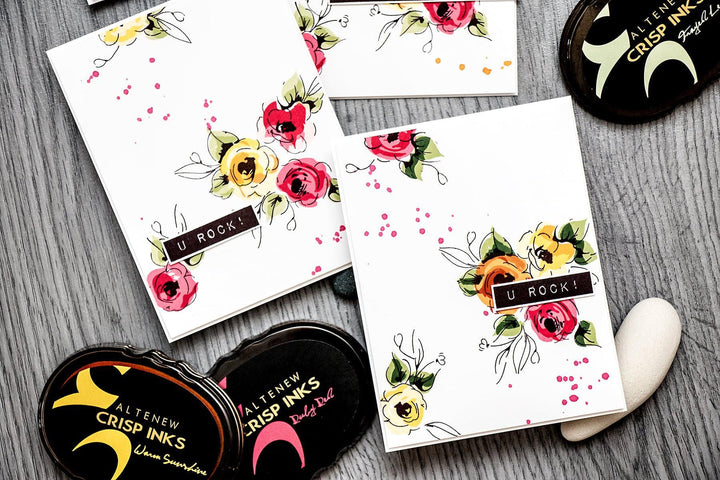 Altenew Stamp & Die Bundle Painted Flowers Stamp & Die Bundle