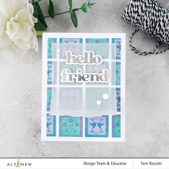 Altenew Stamp & Die Bundle Patchwork Tiles
