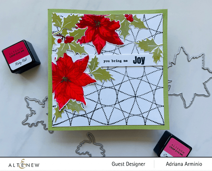 Altenew Stamp & Die Bundle Poinsettia & Berries Stamp & Die Bundle