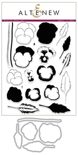 Altenew Stamp & Die Bundle Pretty Pansies Stamp & Die Bundle