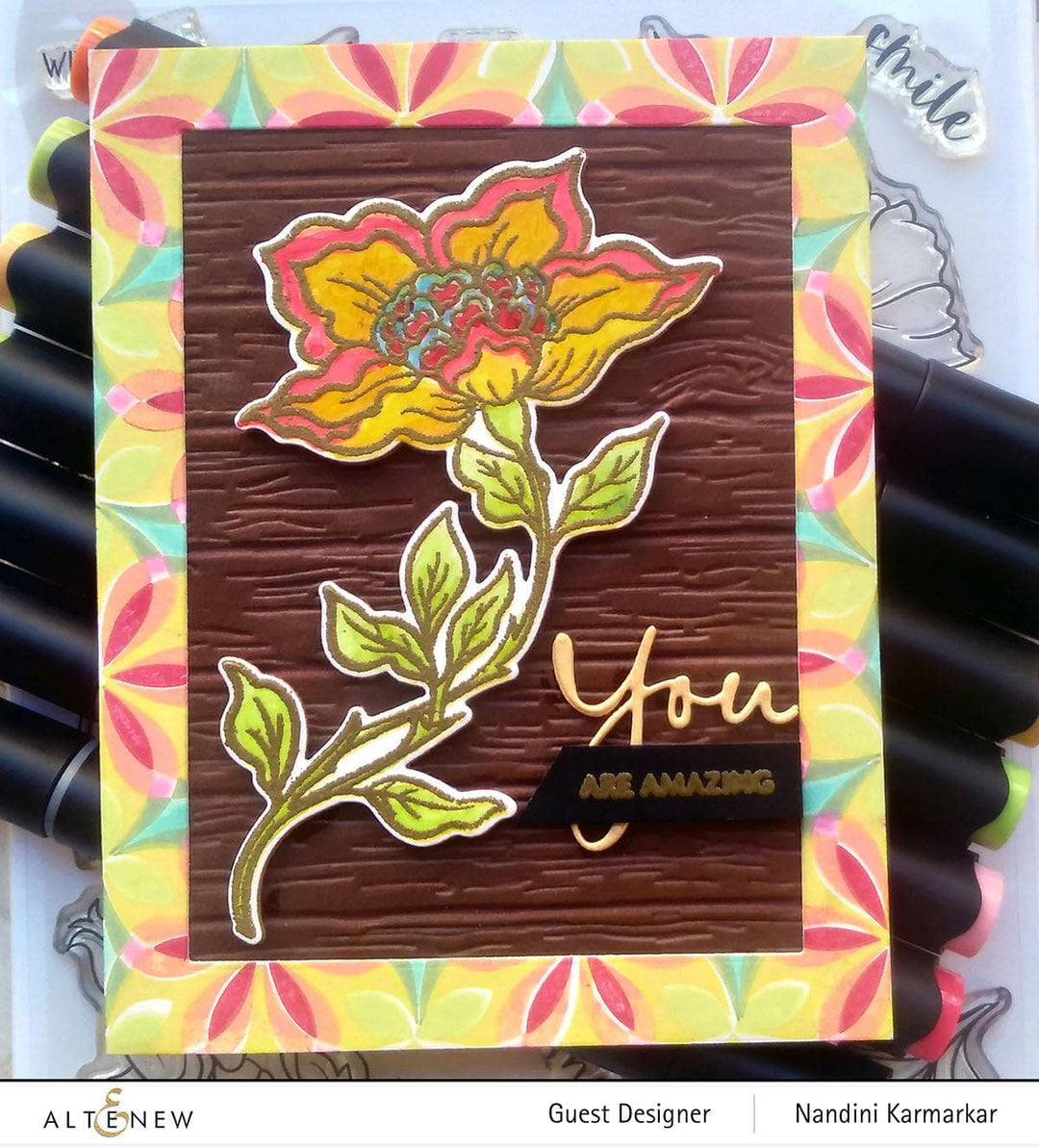 Altenew Stamp & Die Bundle Rosy Blooms Stamp & Die Bundle