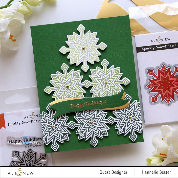 Altenew Stamp & Die Bundle Sparkly Snowflake Stamp & Die Bundle