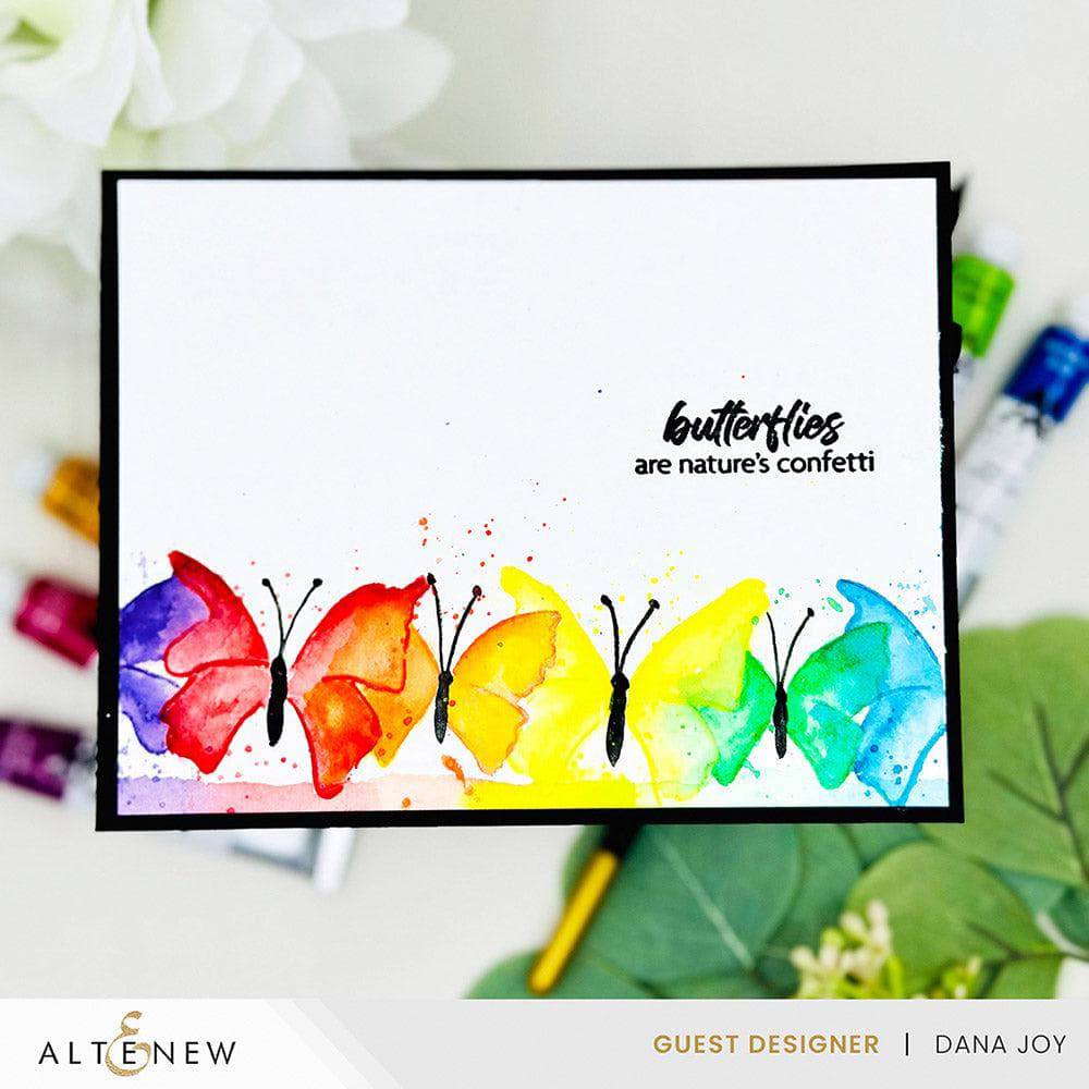 Stamp & Paint Butterflies
