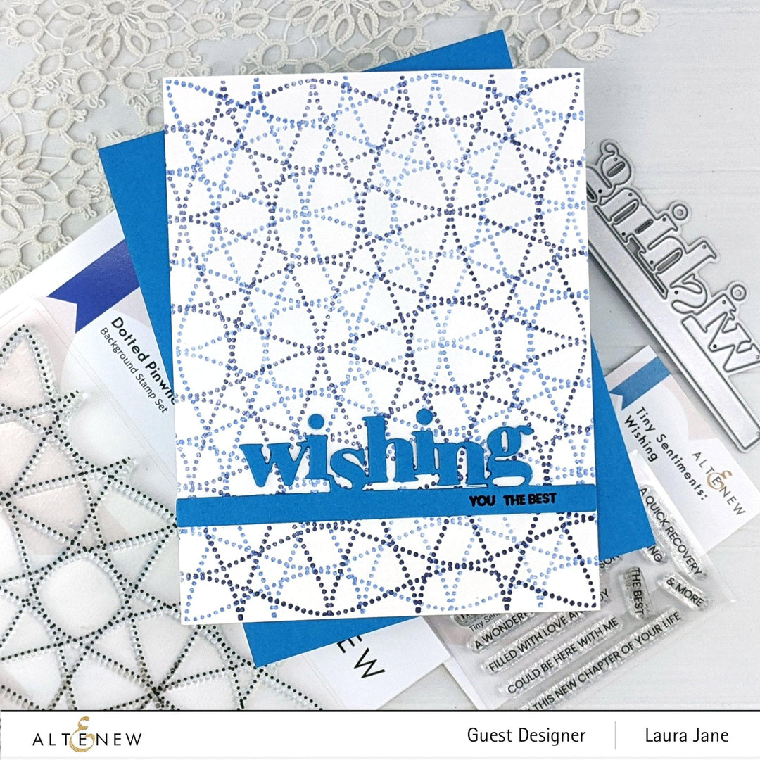 Altenew Stamp & Die Bundle Tiny Sentiments: Wishing Stamp & Die Bundle