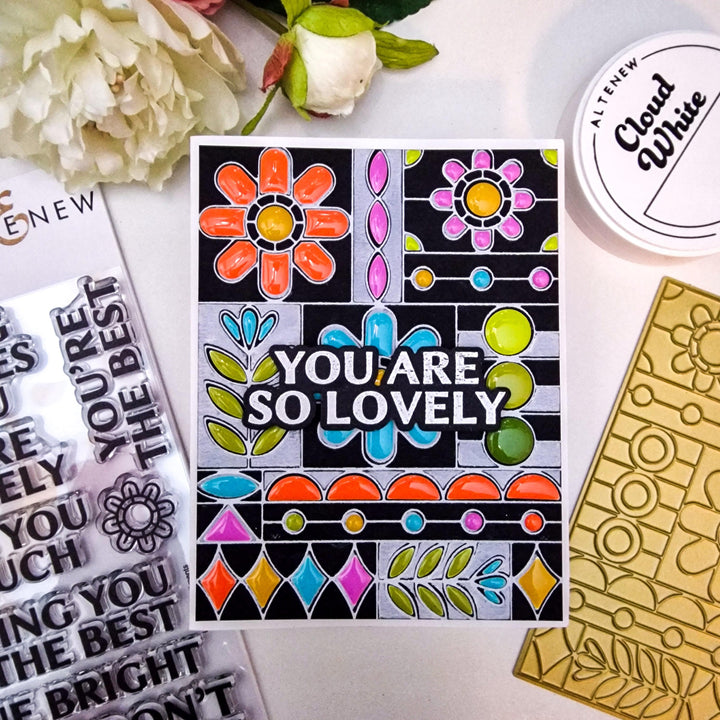 Altenew Stamp & Die Bundle Uplifting Sentiments