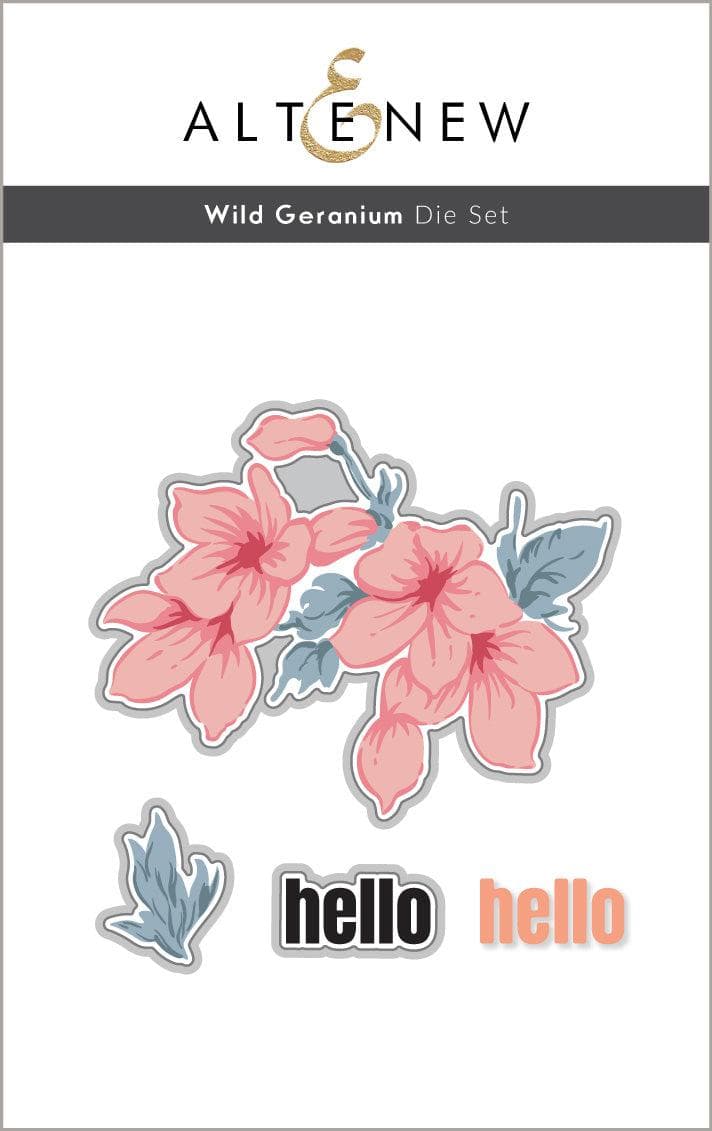 Altenew Stamp & Die Bundle Wild Geranium