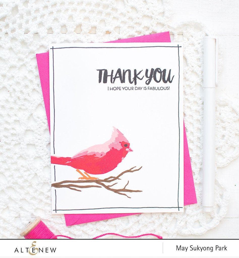 Altenew Stamp & Die Bundle Winter Cardinal Stamp & Die Bundle