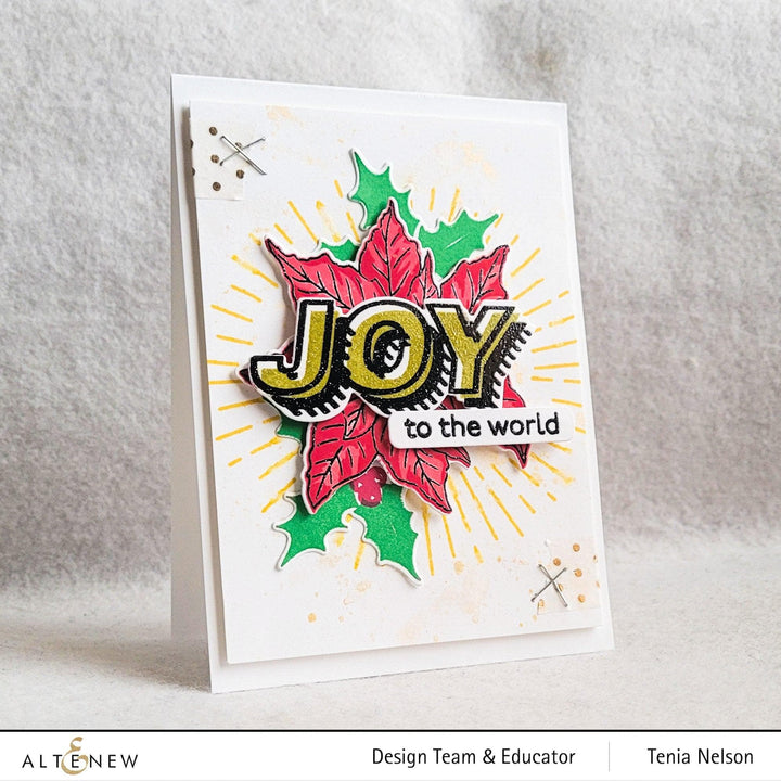 Altenew Stamp & Die Bundle Winter Typography Stamp & Die Bundle