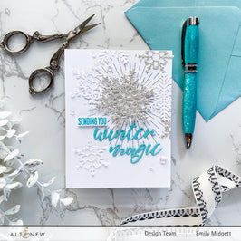 Altenew Stamp & Die Bundle Winter Typography Stamp & Die Bundle