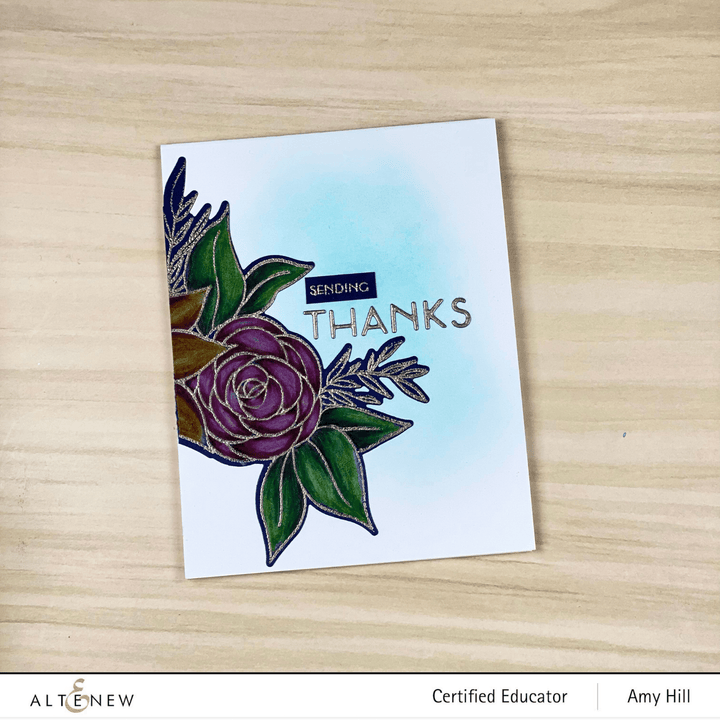 Altenew Stamp & Die & Stencil Bundle Calming Cluster Stamp & Die & Stencil Bundle
