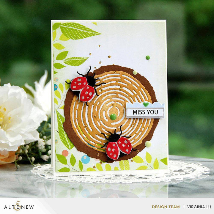 Altenew Stamp & Die & Stencil Bundle Exotic Plumerias