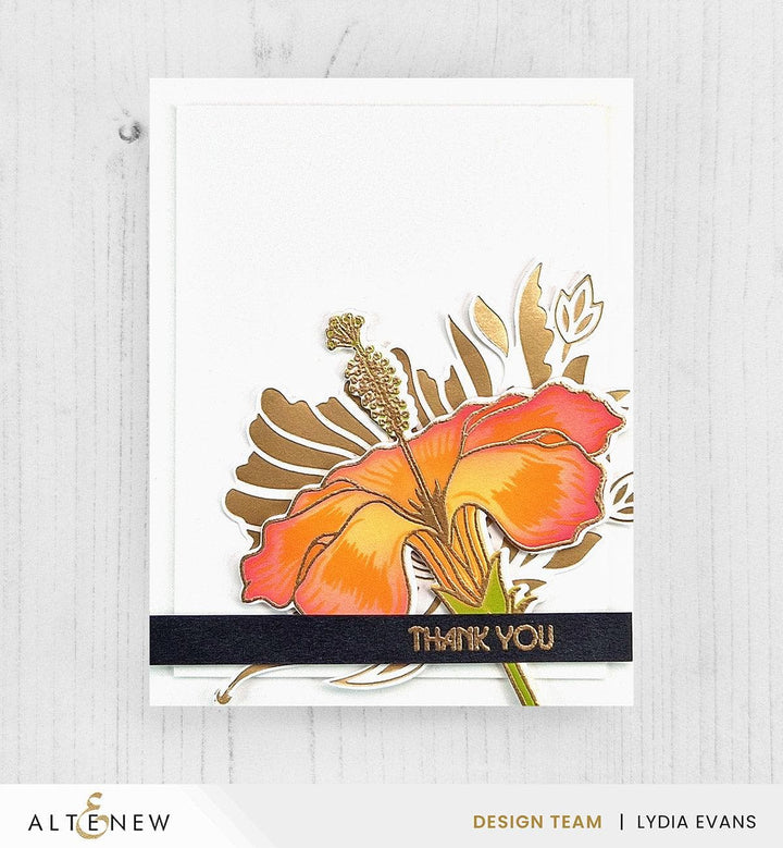 Altenew Stamp & Die & Stencil Bundle Hibiscus Motif