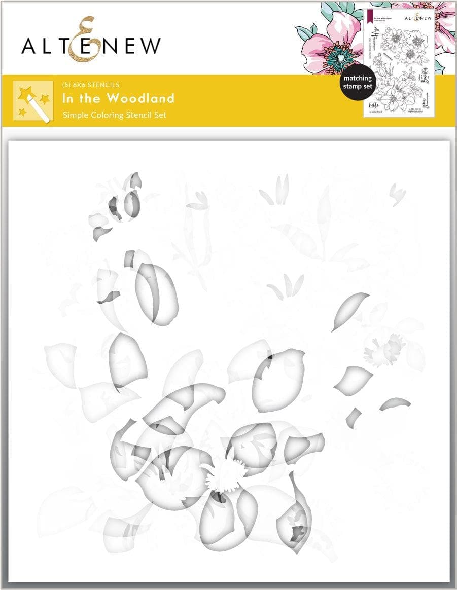 Altenew Stamp & Die & Stencil Bundle In The Woodland