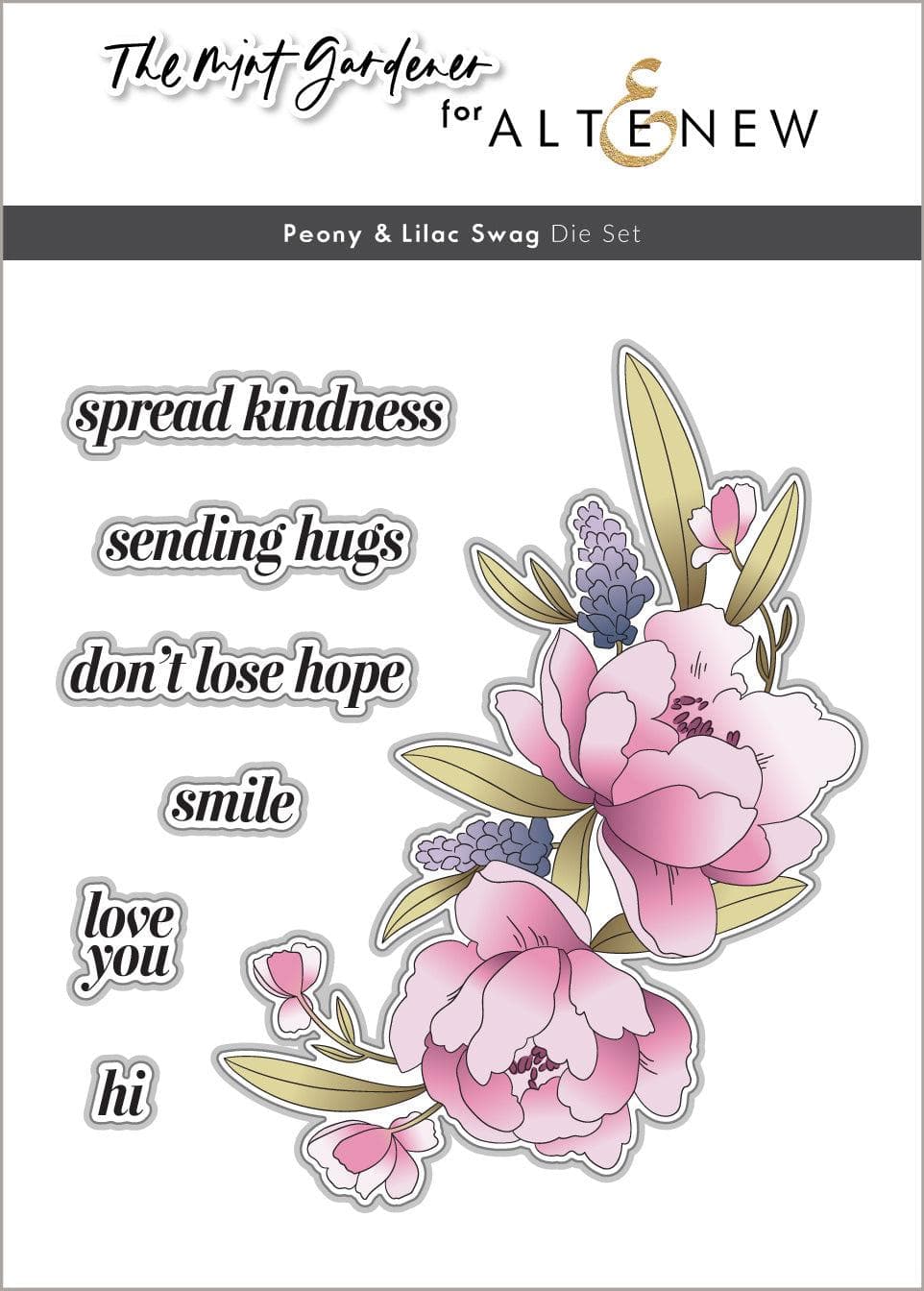 Peony & Lilac Swag