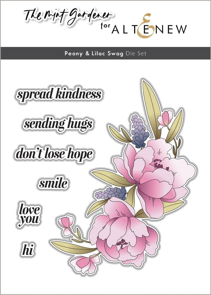 Peony & Lilac Swag