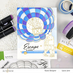 Altenew | Card Making, Scrapbooking & Paper-Crafting Supplies! Stamp & Die & Stencil Bundle Up & Away Stamp & Die & Coloring Stencil Bundle