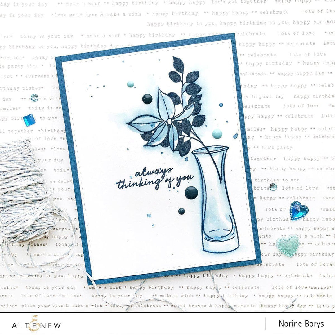 Altenew Stamp & Die & Stencil Bundle Versatile Vases 2 Stamp & Die & Mask Stencil Bundle