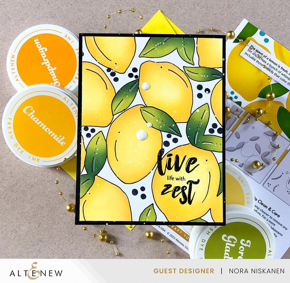 Altenew Stamp & Die & Stencil Bundle Zesty Life