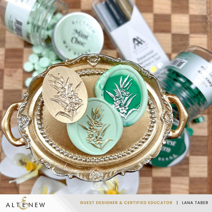 Painted Grass Wax Seal Stamp