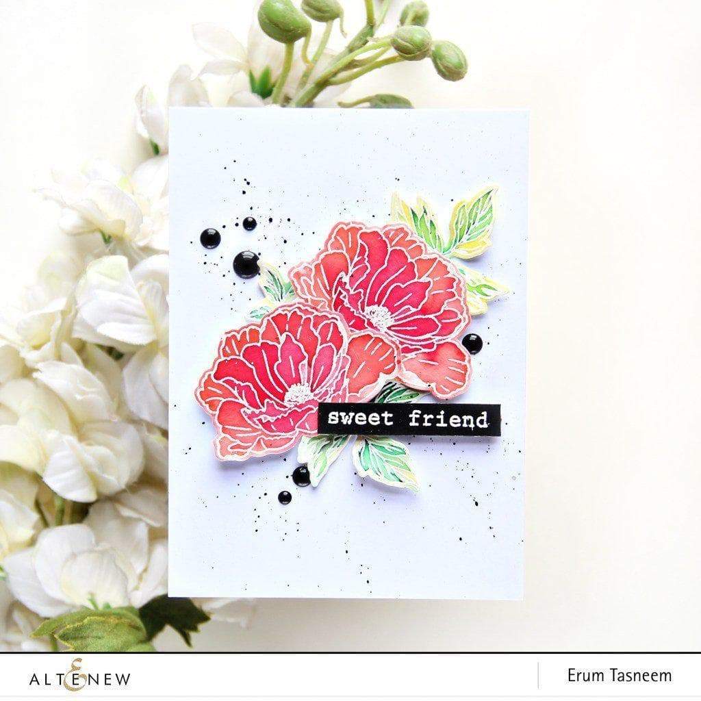 Photocentric Stencil Beautiful Peony Mask Stencil