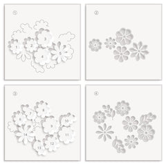 Bloom Cookies Layering Stencil Set (4 in 1)