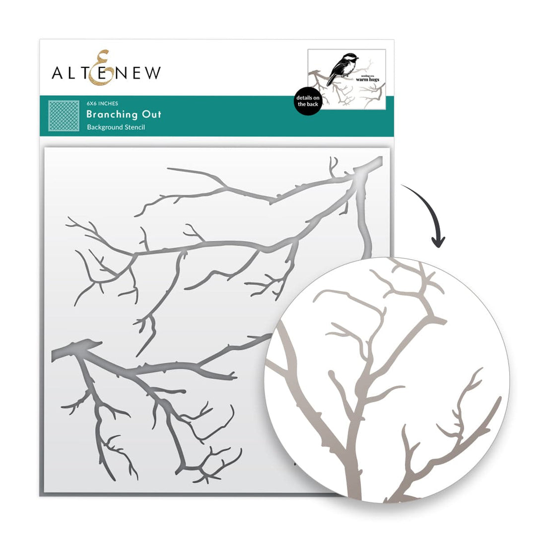 Branching Out Stencil