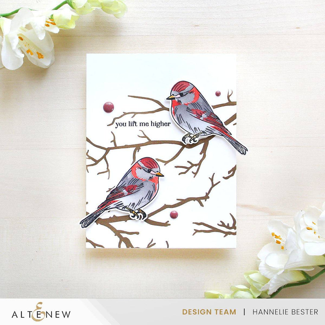 Branching Out Stencil