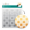 Checkerboard Tiles Background Stencil