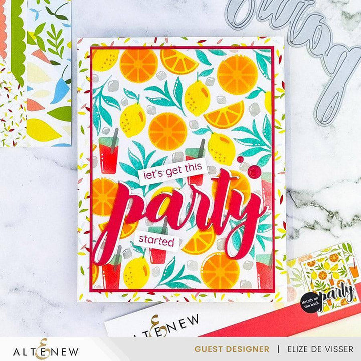 EXP Factors Stencil Citrus Fruits Pattern Layering Stencil Set (4 in 1)