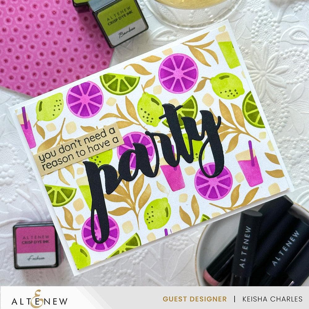 EXP Factors Stencil Citrus Fruits Pattern Layering Stencil Set (4 in 1)