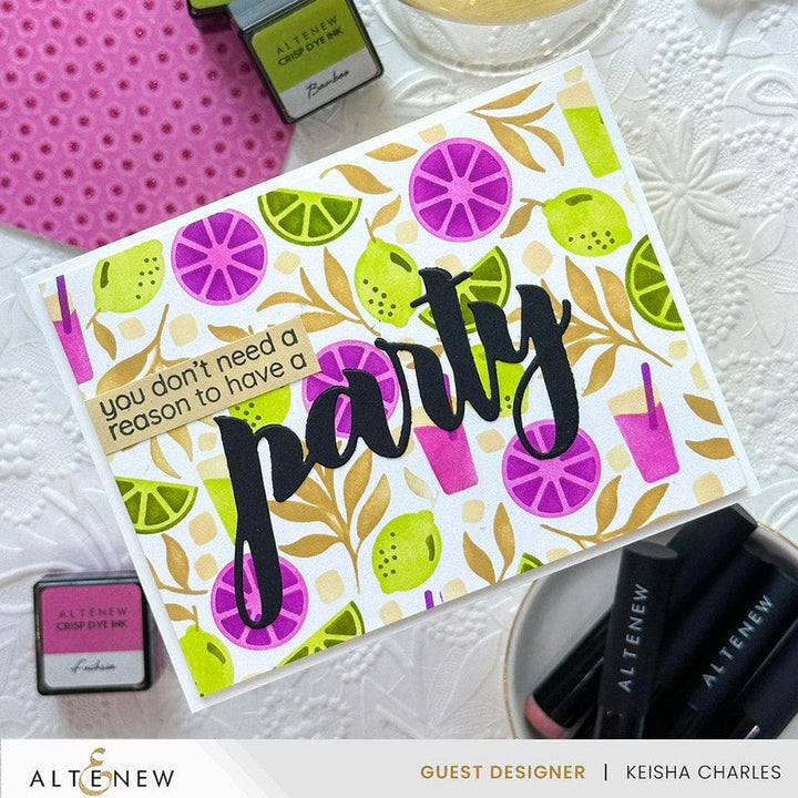 EXP Factors Stencil Citrus Fruits Pattern Layering Stencil Set (4 in 1)