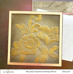 EXP Factors Stencil Craft Your Life Project Kit: Floral Acanthus Add-on Layering Stencil for Embossing Folder (4 in 1)