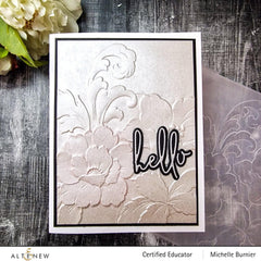 EXP Factors Stencil Craft Your Life Project Kit: Floral Acanthus Add-on Layering Stencil for Embossing Folder (4 in 1)