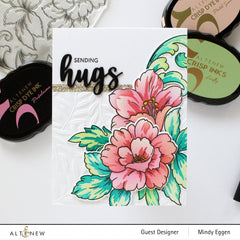 EXP Factors Stencil Craft Your Life Project Kit: Floral Acanthus Add-on Layering Stencil for Embossing Folder (4 in 1)
