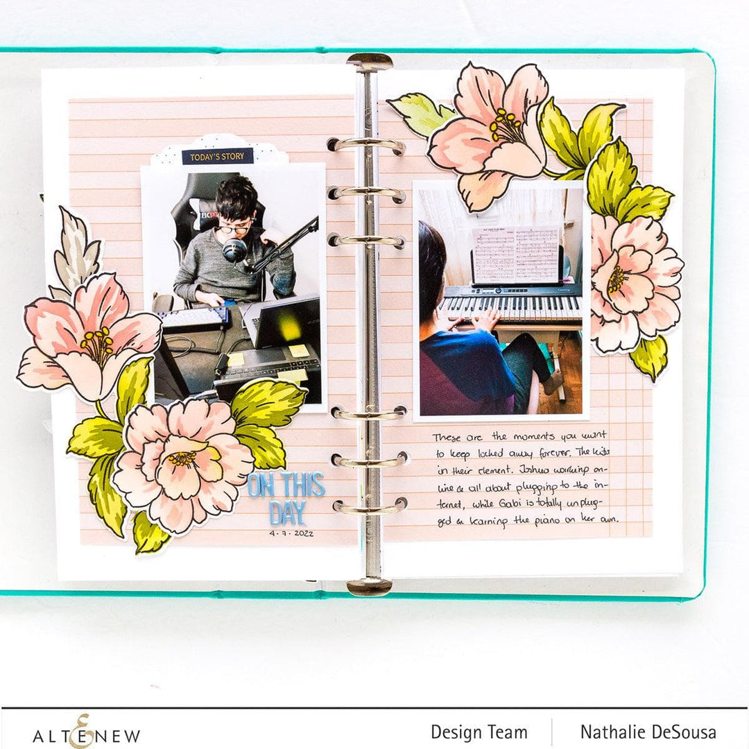 EXP Factors Stencil Craft Your Life Project Kit: Floral Acanthus Add-on Layering Stencil for Embossing Folder (4 in 1)