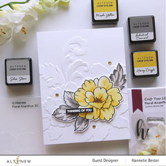 EXP Factors Stencil Craft Your Life Project Kit: Floral Acanthus Add-on Layering Stencil for Embossing Folder (4 in 1)