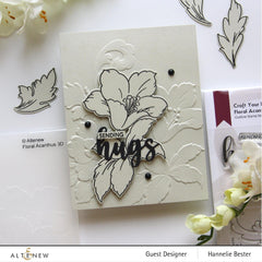 EXP Factors Stencil Craft Your Life Project Kit: Floral Acanthus Add-on Layering Stencil for Embossing Folder (4 in 1)