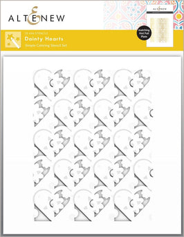 Dainty Hearts Stencil Set (3 in 1)