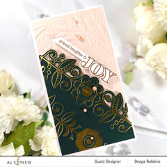 Altenew Stencil & Die & Embossing Folder Bundle Festive Greenery