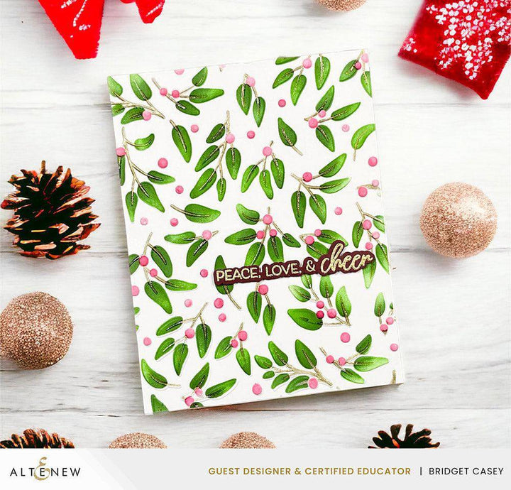 Altenew Stencil & Die & Embossing Folder Bundle Festive Greenery