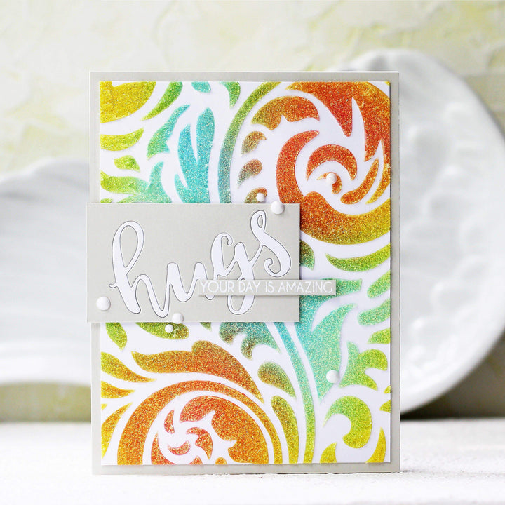 Photocentric Stencil Elegant Swirls Stencil