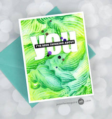 Altenew Stencil & Embossing Folder Bundle Hosta Embossing Folder & Stencil Bundle