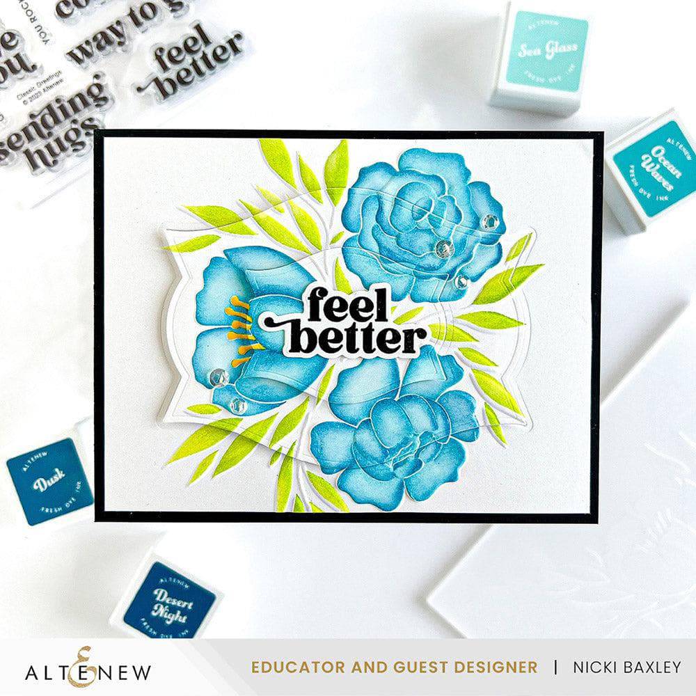 Altenew Stencil & Embossing Folder Bundle Whimsy Motif