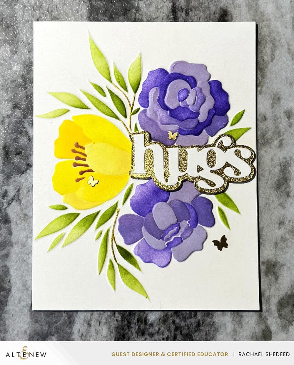 Altenew Stencil & Embossing Folder Bundle Whimsy Motif
