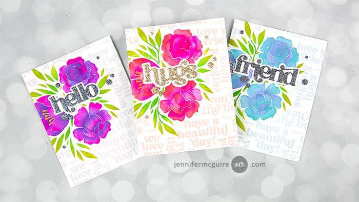 Altenew Stencil & Embossing Folder Bundle Whimsy Motif