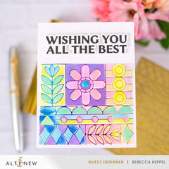 Flower Shine Simple Coloring Stencil Set (5 in 1)