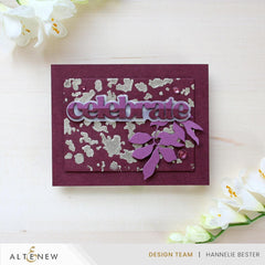 Foil Leaf Background Stencil